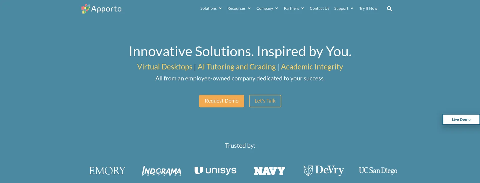 Apporto homepage