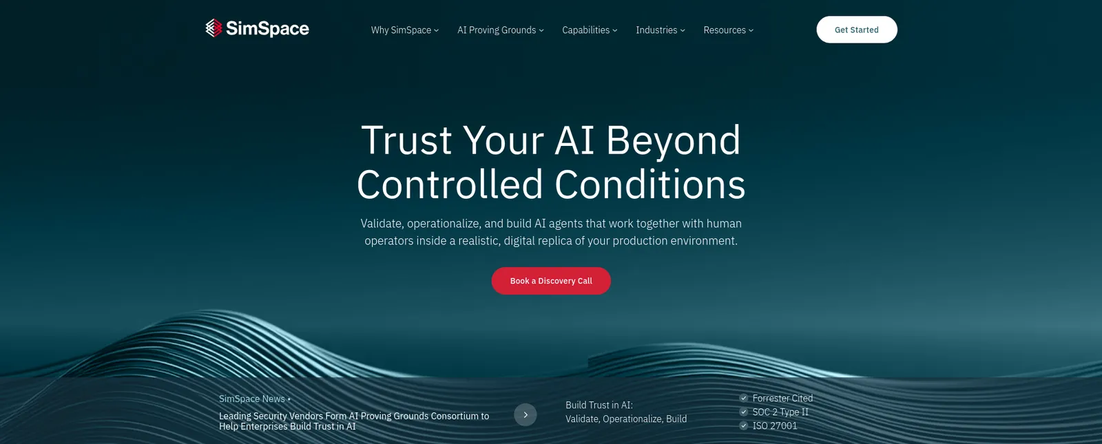 SimSpace homepage