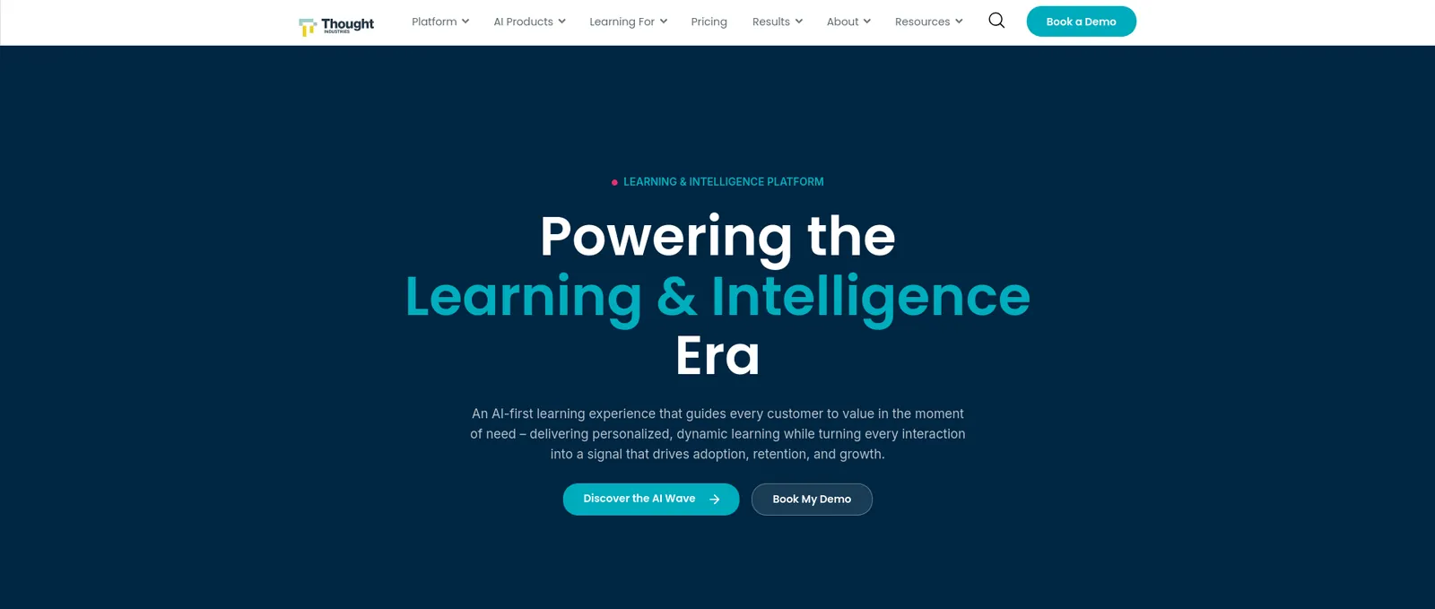Thought Industries homepage