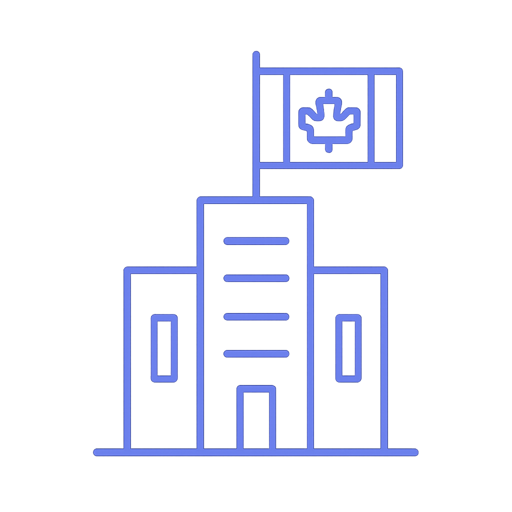 Illustration of the Canada office building